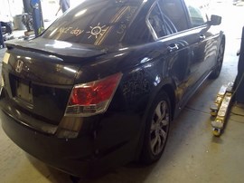 2008 HONDA ACCORD, BLACK, EX-L, 2.4, AT,A25145